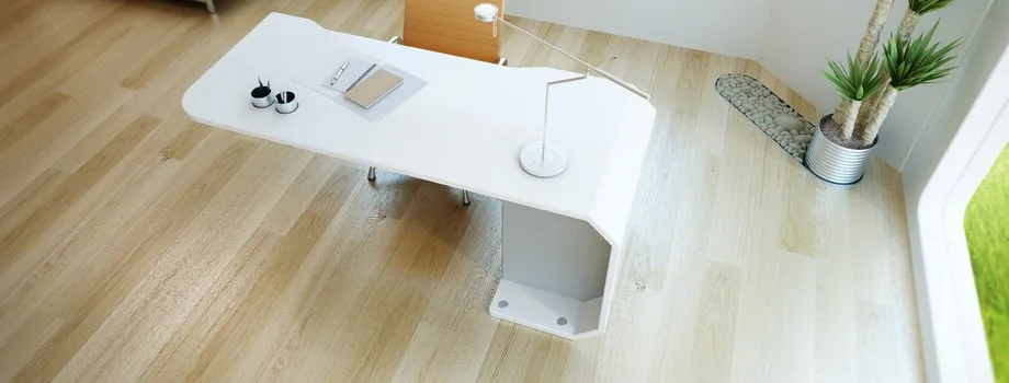 A quiet, uncluttered workspace